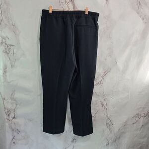 Reiss Pants Womens 8 Blue Pull On Drawstring Office Navy Elastic Commuter